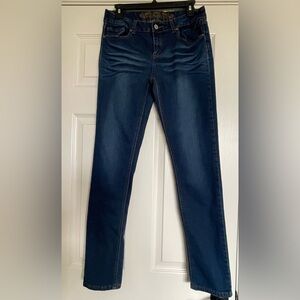 WAX Jeans Dark Wash Skinny Stretch Denim, Size Approx 28